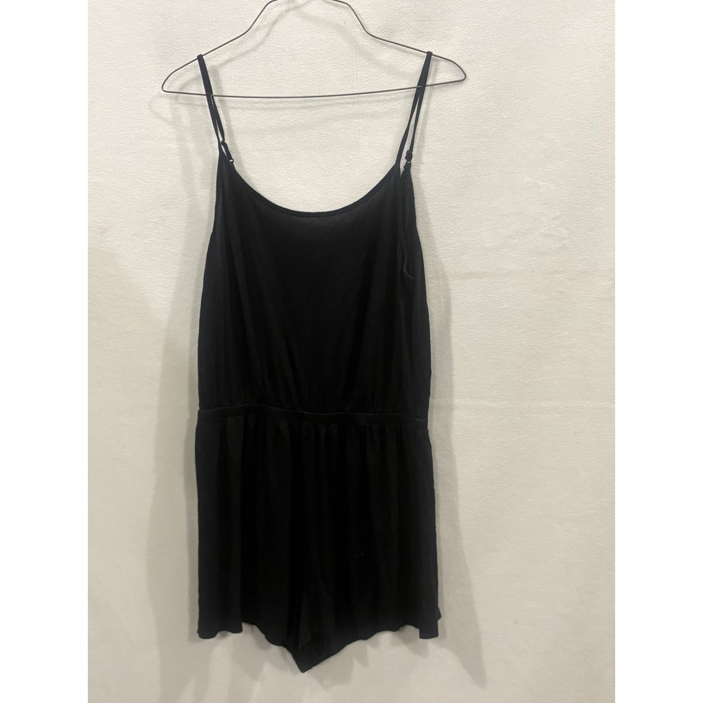 HM‎ Divided Black Spaghetti Strap Elastic Waist Romper Womens Medium